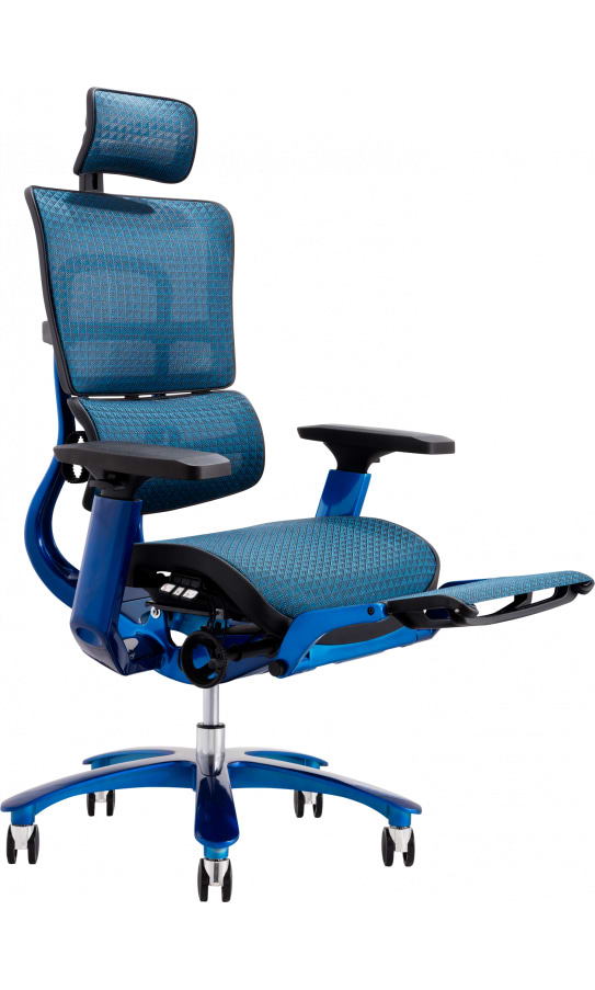 Фото - Крісло офісне GT Racer X-815L Black/Blue (W-85)