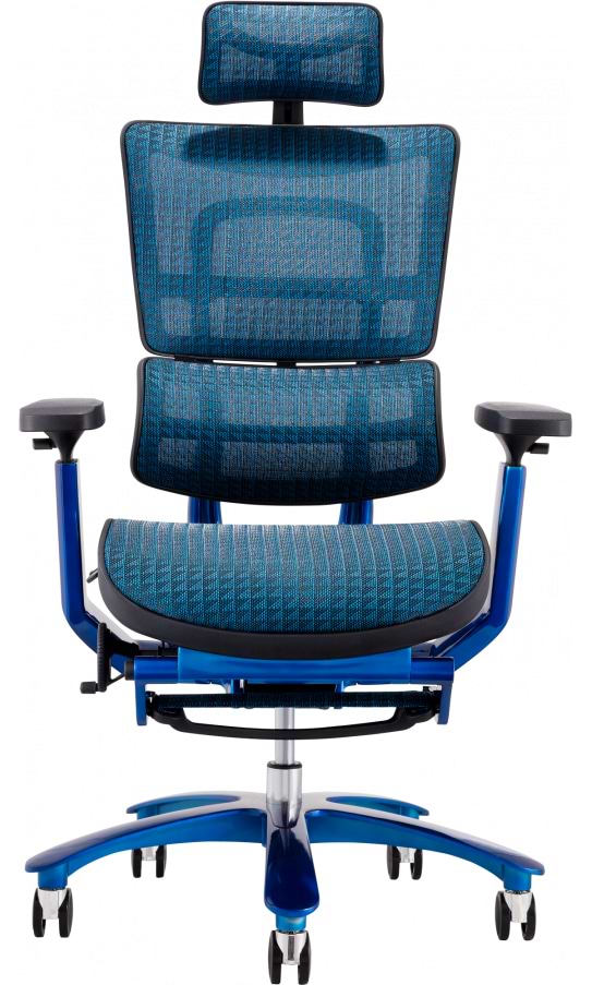 Фото - Крісло офісне GT Racer X-815L Black/Blue (W-85)