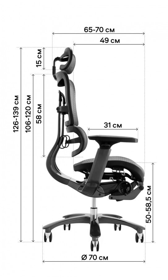Фото - Крісло офісне GT Racer X-815L Black/Blue (W-85)