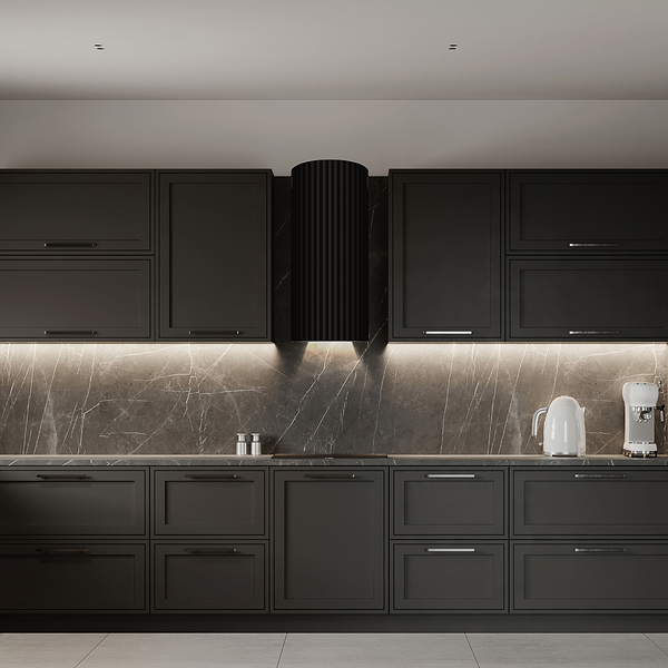 Фото - Вытяжка декоративная Gunter & Hauer MARGARETTE 3D WALL BL