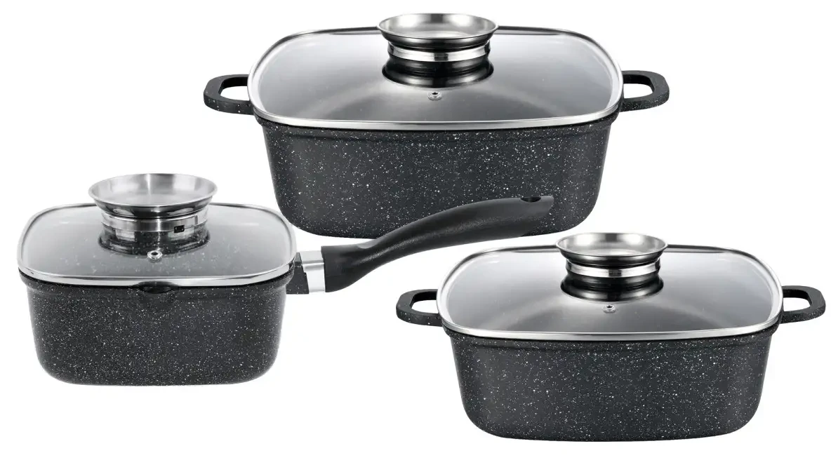 Набор посуды Gusto GT-2504-18/22/24 MARBLE 6пр.