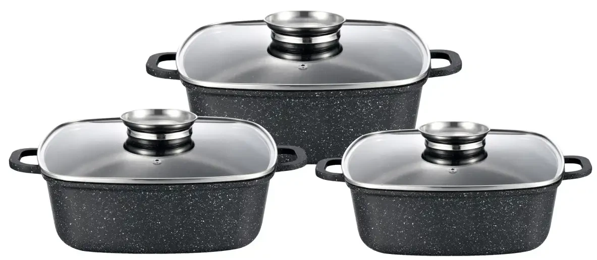 Набор посуды Gusto GT-2504-22/24/26 MARBLE 6пр.