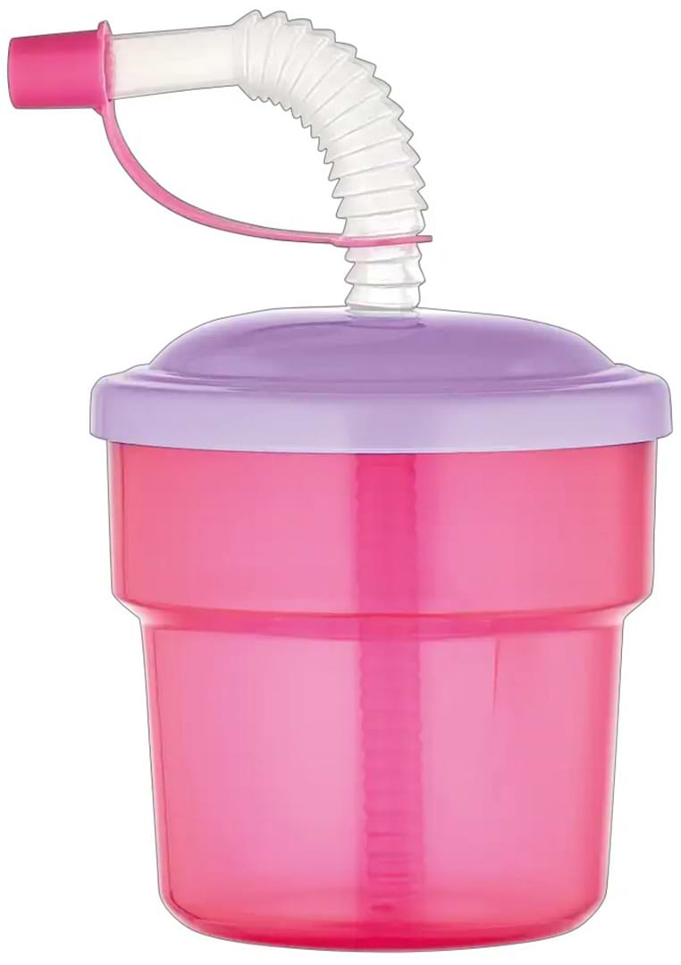 Стакан с трубочкой Gusto Fizbo GT-G-221007 Pink 250 мл