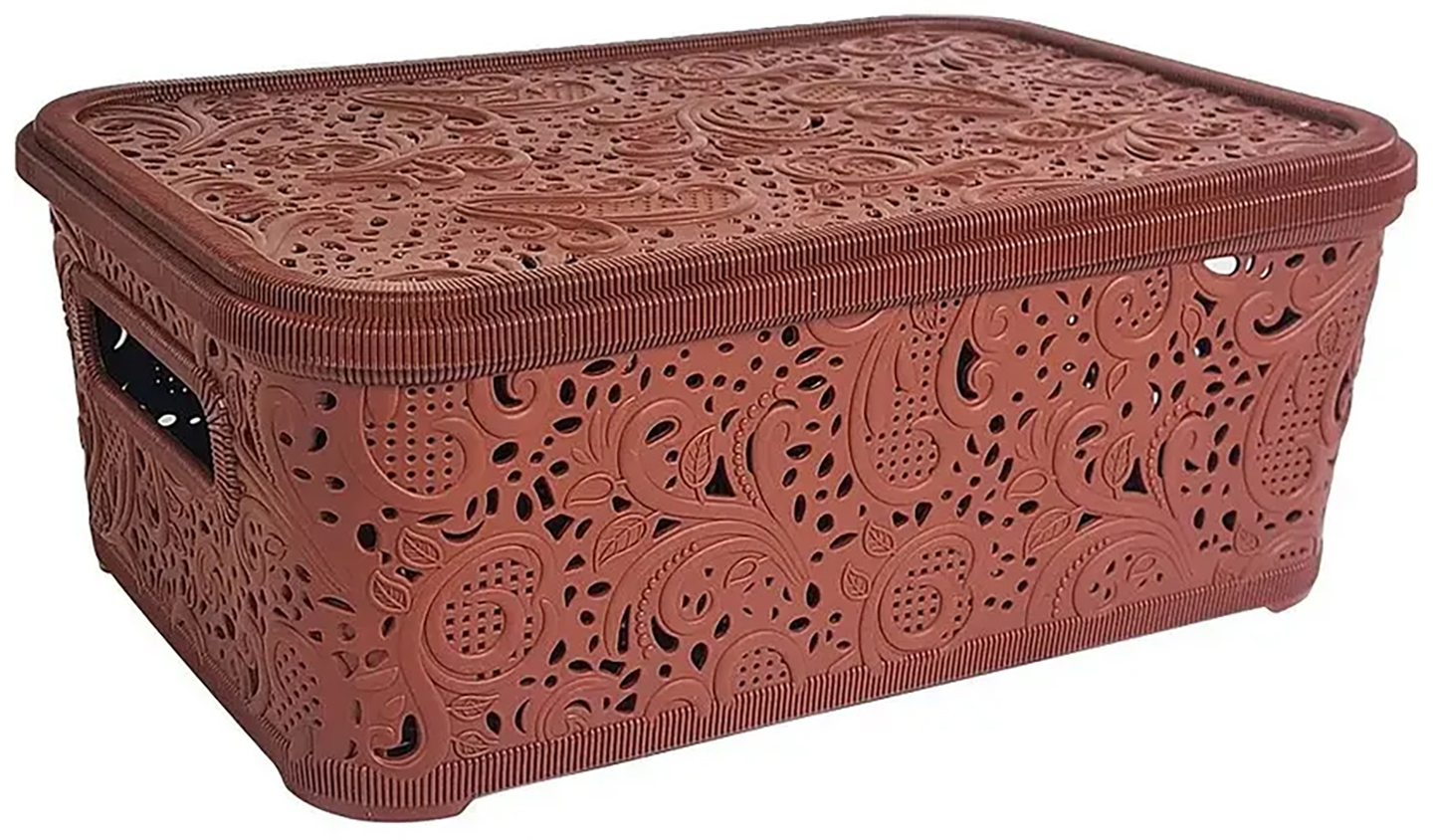 Короб для зберігання Gusto GT-12-0к Ажур 12 л в асортименті