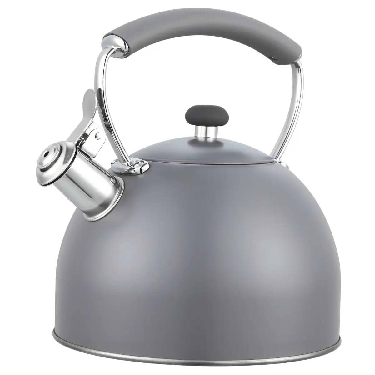 Чайник металевий Gusto Грей зі свистком 2.8 л (GT-1419-28)