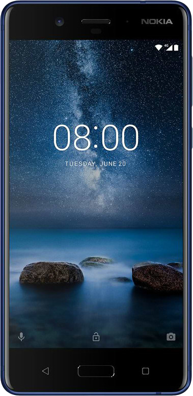 Фото - Смартфон Nokia 8 Dual Sim Tempered Blue