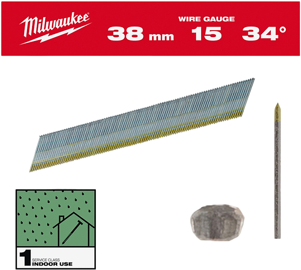 Фото - Скоби Milwaukee 15G/34°/38mm/G/SC1 2500 шт. (4932492575)