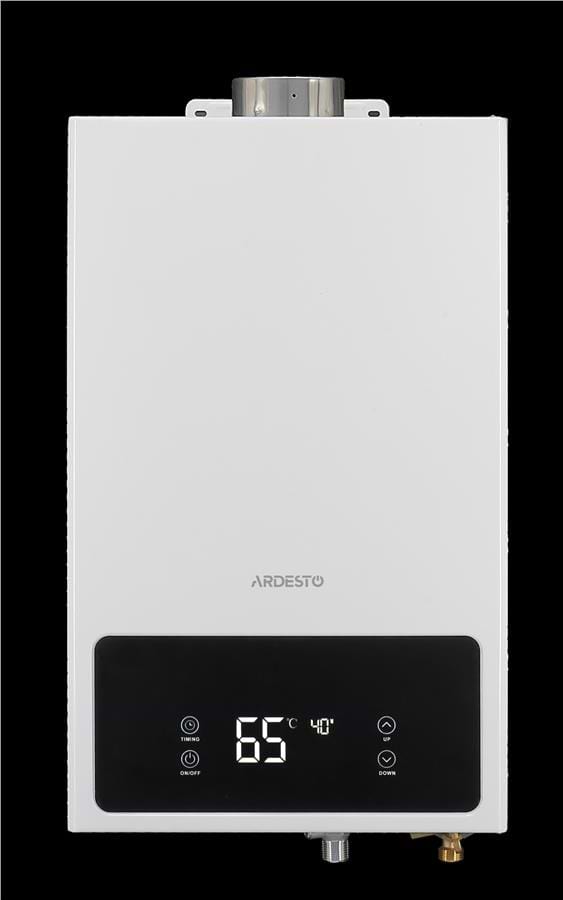 Газовая колонка Ardesto HB02 10л/мин 20кВт турбированная Low NOx с дымоходом (GWH-HB02-10T-WHITE1)