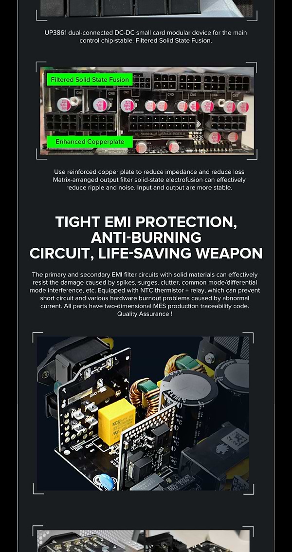 Фото - Блок питания для ПК Gamemax GX-1250 PRO WT (ATX3.0PCIe5.0)