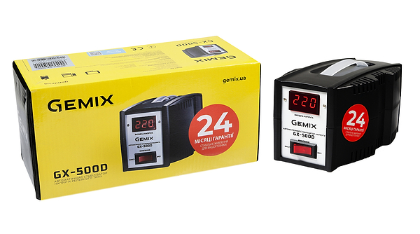 Фото - Стабілізатор напруги Gemix GX-500D