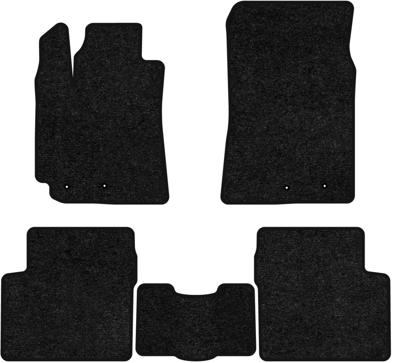 Коврики ворсовые в салон авто EVAtech Standard для Geely Emgrand 7 (EC7) AT 2009 1 поколение Htb EU черный кант GY12366C5LA4VEB