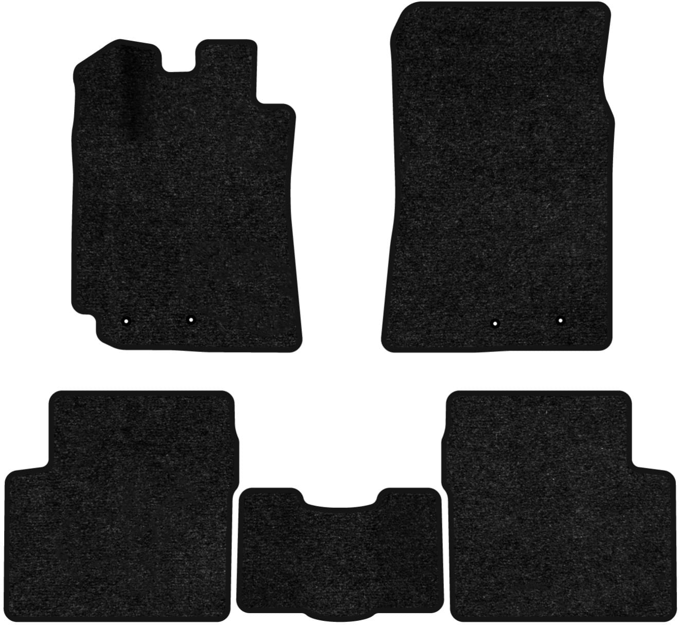 Килимки ворсові в салон авто EVAtech Standard для Geely Emgrand 7 (EC7) MT 2009 1 покоління Sedan China чорний кант GY43743CD5LA4VEB