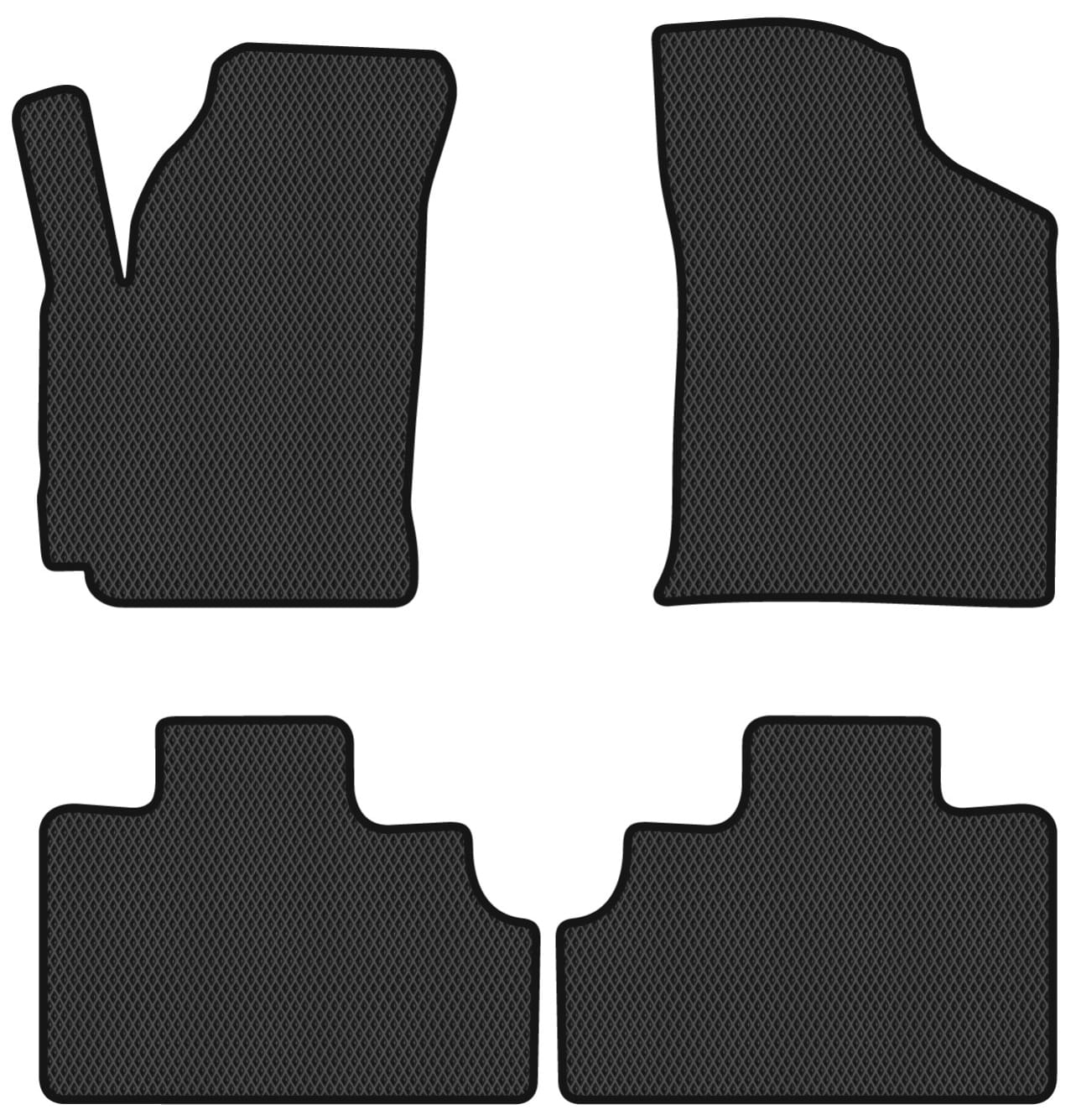 EVA коврики в салон авто EVAtech для CK Restyling Geely 2008-2016 1 поколение Sedan EU GY51660PVC4RBB