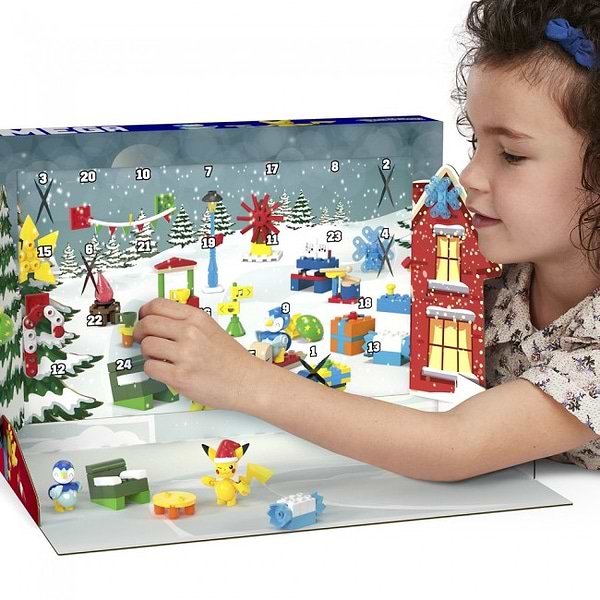 Фото - Набір ігрових фігурок Mega Construx Адвент-календар Зимові пригоди Покемонів (GYG99)