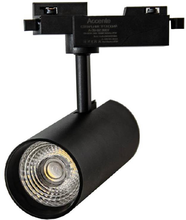 Светодиодный светильник Accente трековый A-30-02 30Вт 4200К черный (000059106)
