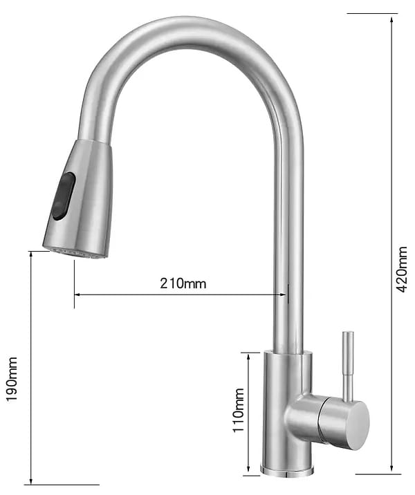 Фото - Смеситель кухонный Ventolux KFPFH06 BN 2F