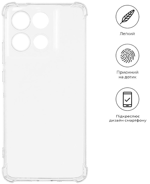 Фото - Чехол для смартфона BeCover for Motorola Moto G86 Clear (713803)