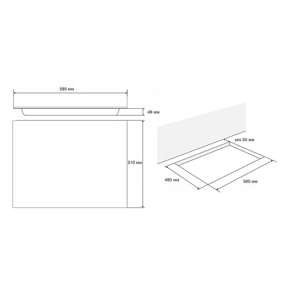 Фото - Варильна поверхня електрична ELEYUS H0СBHG ME 60 BL V2 CF