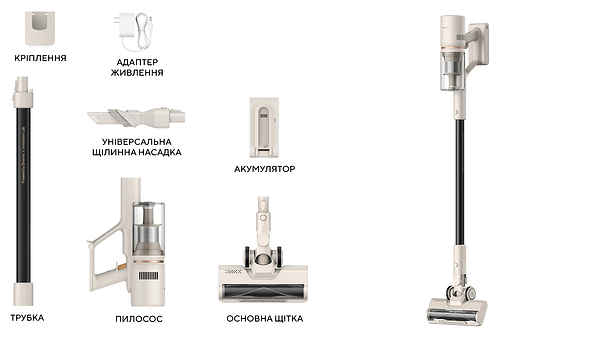 Фото - Пилосос ручний для дому Dreame Cordless Vacuum Cleaner U10 (VPV20A)