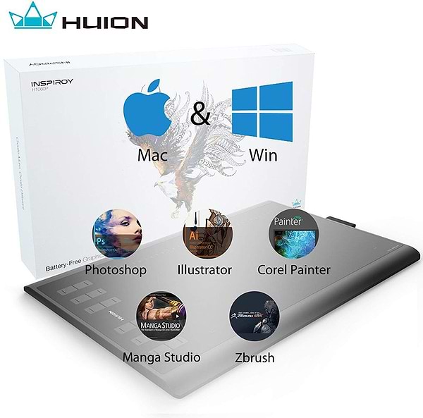 Фото - Графический планшет Huion Inspiroy H1060P+перчатка