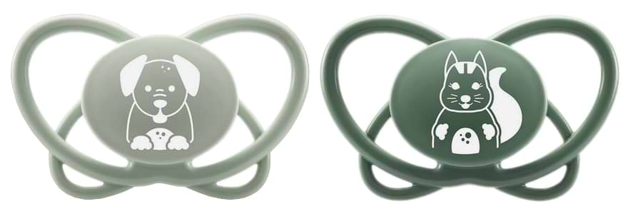 Ортодонтична пустушка NIP Мій метелик Зелений 2 шт. (38602-51)