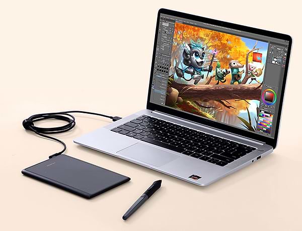 Фото - Графический планшет Huion Inspiroy H420X+перчатка