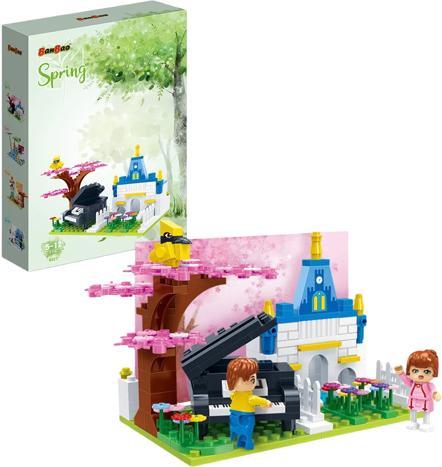 Пластиковый конструктор Banbao "Времена года" (212 элм.) Весна (6627)