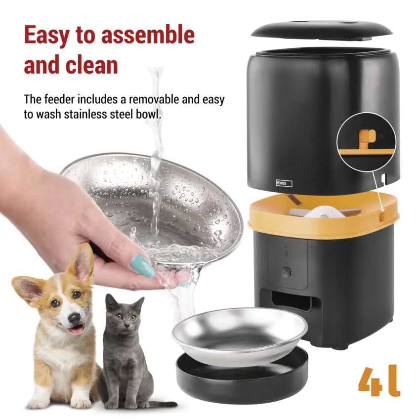 Фото - Смарт-кормушка для животных EMOS Автоматическая GO SMART H6002 4 літра WiFi