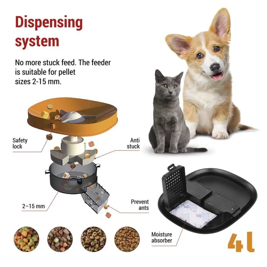 Фото - Смарт-кормушка для животных EMOS Автоматическая GO SMART H6002 4 літра WiFi