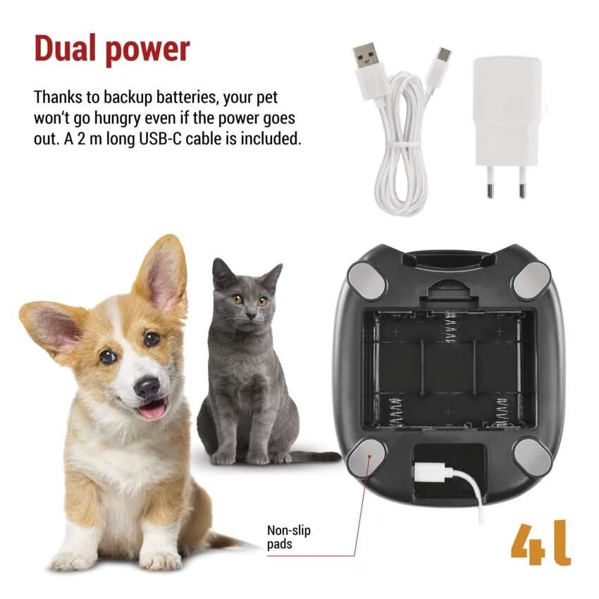 Фото - Смарт-кормушка для животных EMOS Автоматическая GO SMART H6002 4 літра WiFi