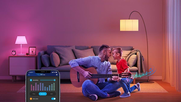 Фото - Умная лампа Govee H6004, E27, 9W, 800Lm, 2700K-6400K, RGB, WI-FI/Bluetooth White (H6004CC1)