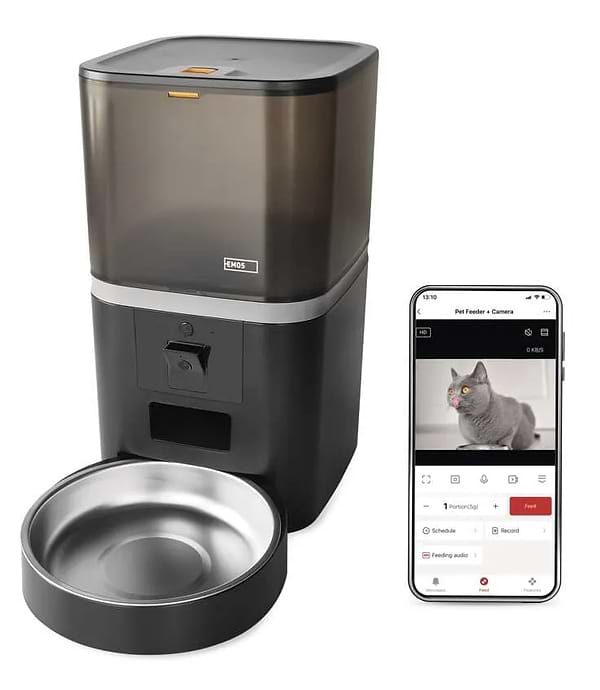 Фото - Смарт-кормушка для животных EMOS Автоматическая с камерой GO SMART H6006 6 литров WiFi