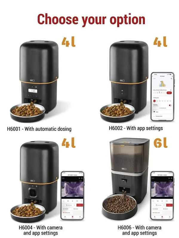 Фото - Смарт-кормушка для животных EMOS Автоматическая с камерой GO SMART H6006 6 литров WiFi