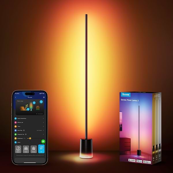 Фото - Умный торшер Govee H607C Floor Lamp 2, 1725Lm, RGBICWW, WI-FI/Bluetooth, Black (H607C311)