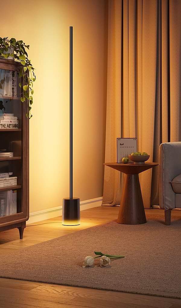 Фото - Умный торшер Govee H607C Floor Lamp 2, 1725Lm, RGBICWW, WI-FI/Bluetooth, Black (H607C311)