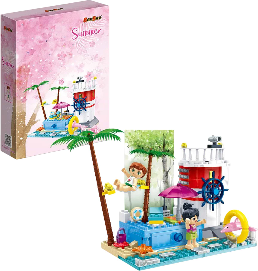 Пластиковый конструктор Banbao "Времена года" (210 элм.) Лето (6628)