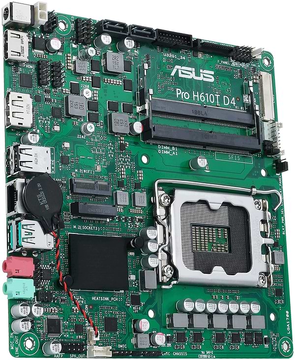 Фото - Материнская плата Asus PRO H610T D4-CSM