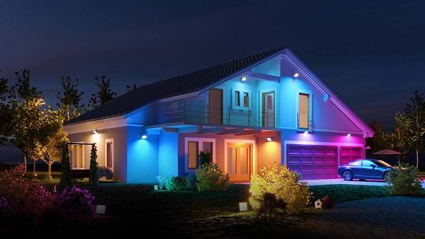 Фото - Розумна лампа Govee набір H7060 LED Smart Flood Lights 4 шт. RGBICWW WI-FI/Bluetooth Black (H7060311)