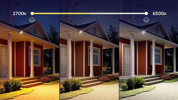 Фото - Розумна лампа Govee набір H7060 LED Smart Flood Lights 4 шт. RGBICWW WI-FI/Bluetooth Black (H7060311)