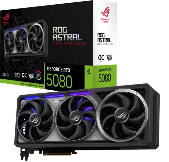Фото - Відеокарта Asus ROG Astral GeForce RTX 5080 16GB GDDR7 OC Edition (ROG-ASTRAL-RTX5080-O16G-GAMING)