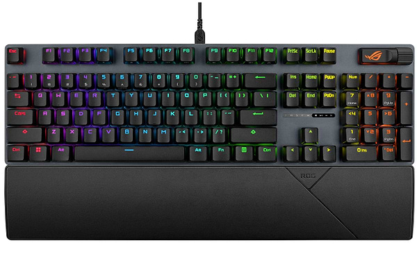 Фото - Клавіатура дротова ігрова Asus ROG Strix Scope II X NX Snow V2 EN PBT Black (90MP03XF-BKUA20)