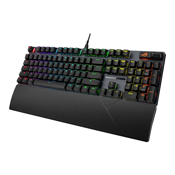 Фото - Клавіатура дротова ігрова Asus ROG Strix Scope II X NX Snow V2 EN PBT Black (90MP03XF-BKUA20)