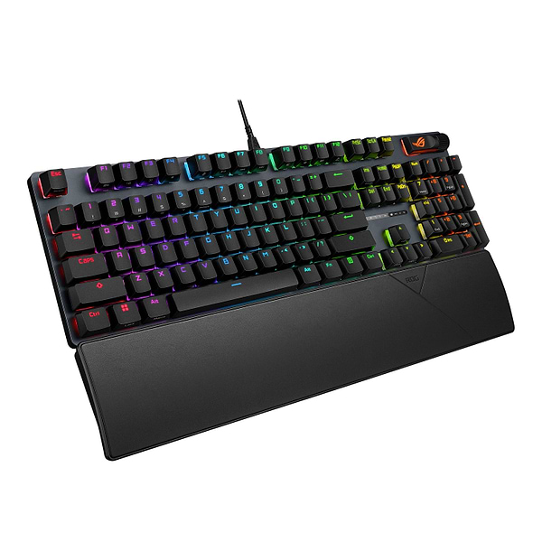 Фото - Клавіатура дротова ігрова Asus ROG Strix Scope II X NX Snow V2 EN PBT Black (90MP03XF-BKUA20)