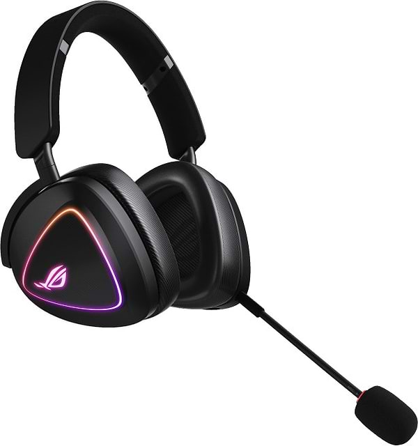 Фото - Гарнитура беспроводная игровая Asus ROG Delta II, 3.5мм/BT/WL RGB 2m Black (90YH03W0-BHUA00)