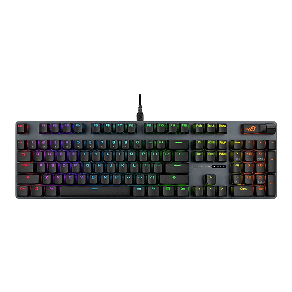 Фото - Клавіатура дротова ігрова Asus ROG Strix Scope II X NX Snow V2 EN PBT Black (90MP03XF-BKUA20)