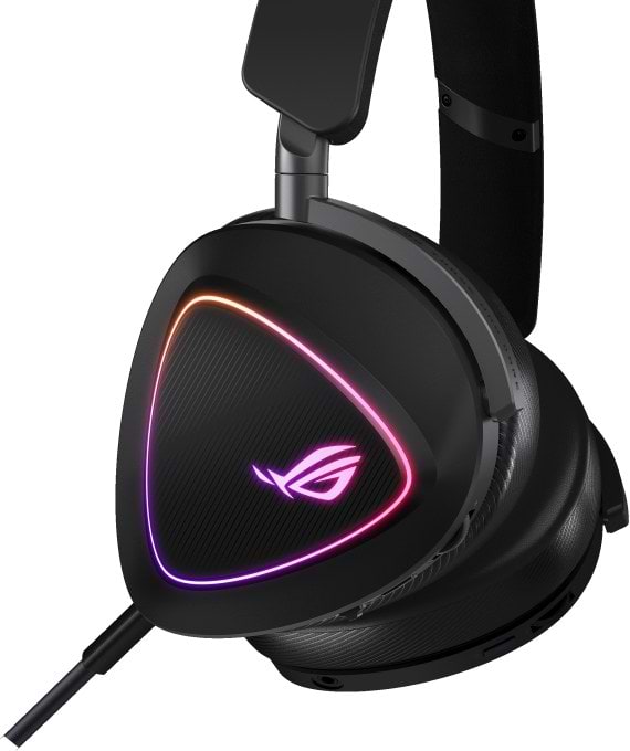 Фото - Гарнитура беспроводная игровая Asus ROG Delta II, 3.5мм/BT/WL RGB 2m Black (90YH03W0-BHUA00)