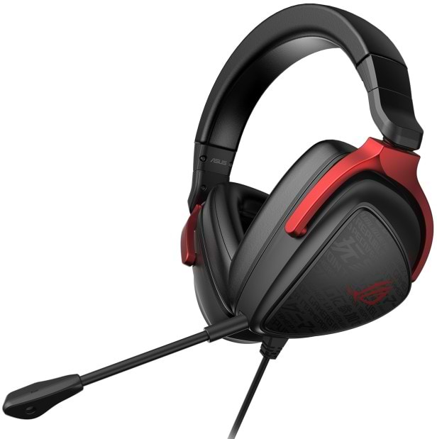 Гарнитура проводная игровая Asus ROG Delta S Core 3.5 мм Black/Red (90YH03JC-B1UA00) - Фото 1