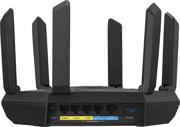 Фото - Маршрутизатор интернет WiFi6 Asus RT-AXE7800 MESH gaming (90IG07B0-MU9B00)