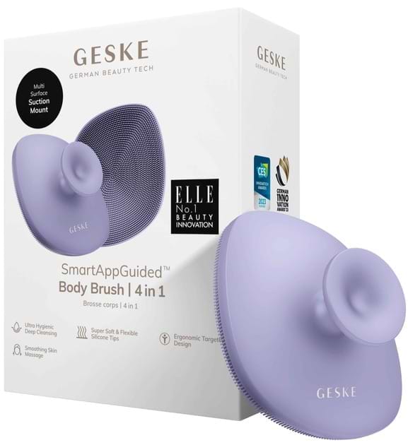 Купити Щітка для тіла GESKE Body Brush 4 в 1 фіолетовий (GK000704PL01) - Фото 1 Щітка для тіла GESKE Body Brush 4 в 1 фіолетовий (GK000704PL01) - Фото 1