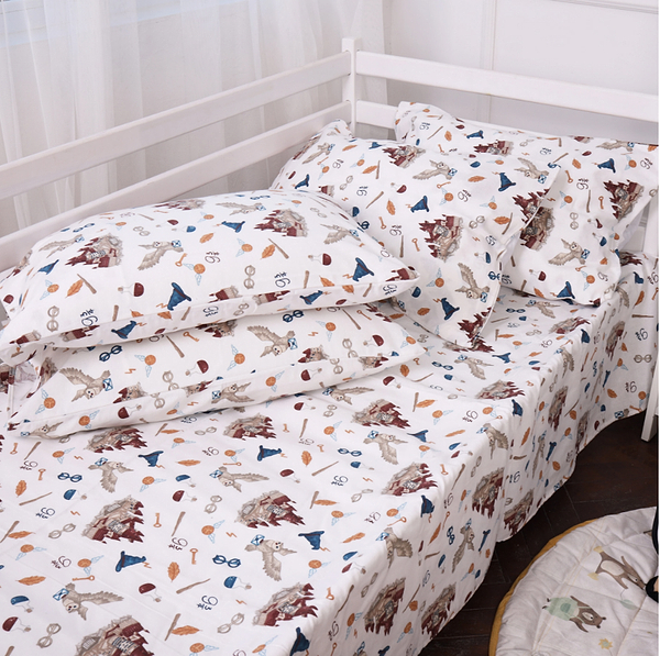 Фото - Простынь двуспальная MirSon Фланель 013 Harry Potter 180х190 см (2200009653933)